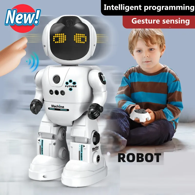 

Education Intelligent Robot Children's Remote Control Toys Gesture Sensing Programmable Interactive RC Robot Toy