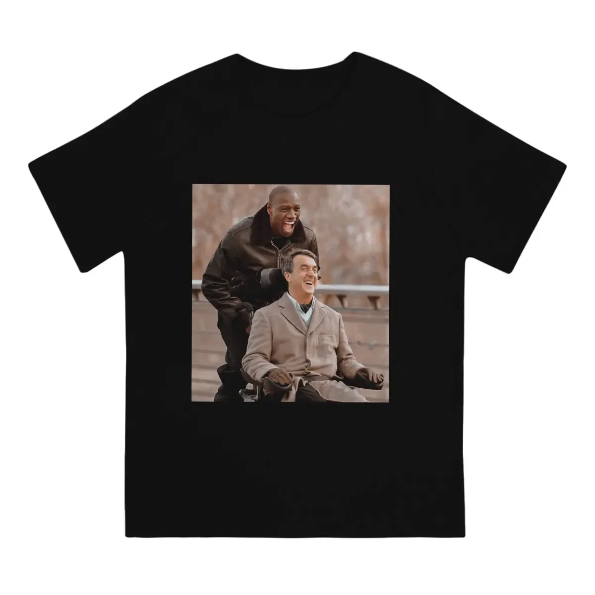 Awesome Driss And Philippe T-Shirts for Men Crewneck Cotton T Shirts Intouchables Short Sleeve Tee Shirt 4XL 5XL 6XL Tops