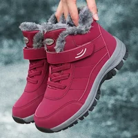 Snow Boots for Women Casual Winter Shoes Platform Non-slip Warm Fur Ankle Boots Plush Combat Outdoor Hiking Motorcycle Boots - Image 3