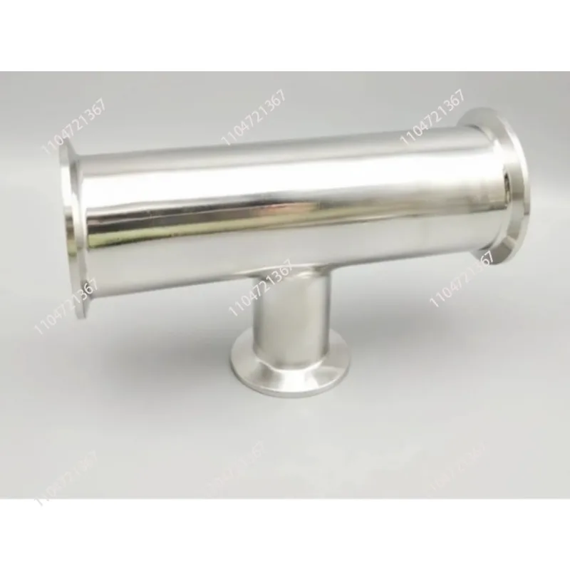 304 Stainless Steel Sanitary Low Neck Three-way Pipe Fittings Ferrule   Three Clip 3-way Self-made 1pcs