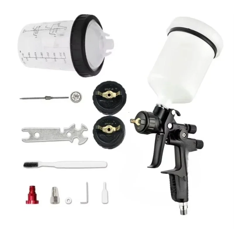 Varnishes and Primer SPRAY GUN Gravity Feed 1.3/1.7mm Nozzle Air Paint Spray Gun With Wash-Free Cup