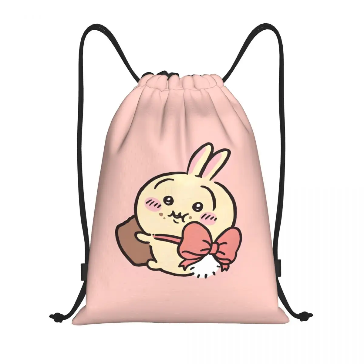 

Custom Chiikawa Drawstring Bag Men Women Lightweight Cute Animal Sports Gym Storage Backpack