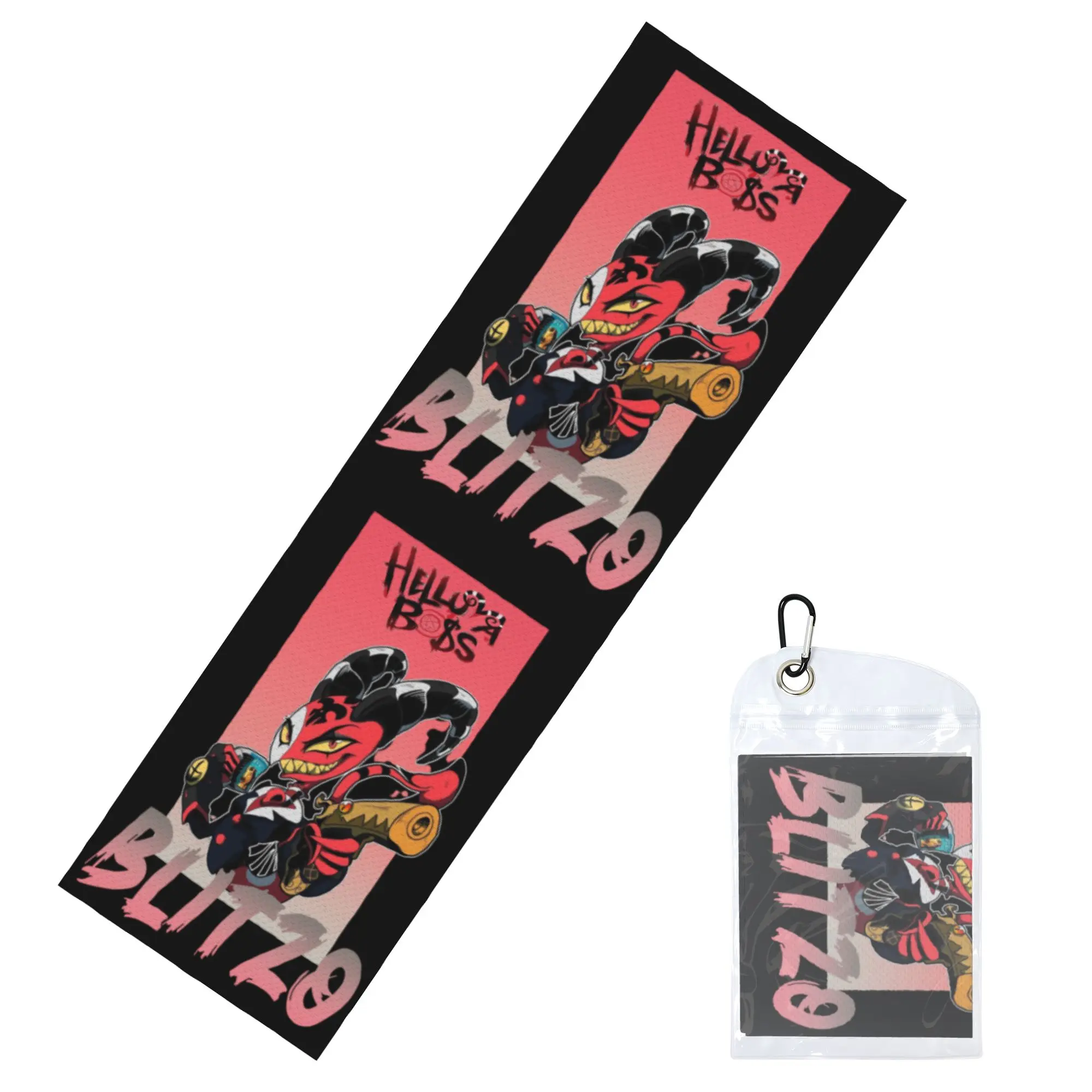 Cold Exercise Towel Animated Musical Film Blitzo Beach Sports Yoga Swimming Camping Towel Refreshing Sports Scarf Face Towels