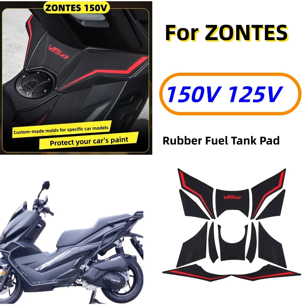 Rubber Tank Pad for 2026 ZONTES 125V/150V – Anti-Slip, Anti-Collision, and Anti-Scratch 