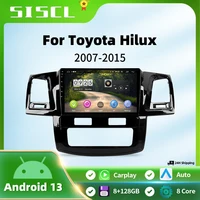 SISCL 2Din Android 16 Radio de coche para Toyota Fortuner Hilux MT 2007 2008 2012 2014 2015 reproductor de vídeo Multimedia navegación GPS DSP