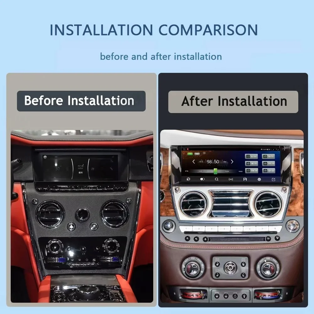 10.25” For Rolls Royce Wraith Car Radio GPS Navigation Wireless Carplay Original Upgrade Android Auto HeadUnit Multimedia Playe