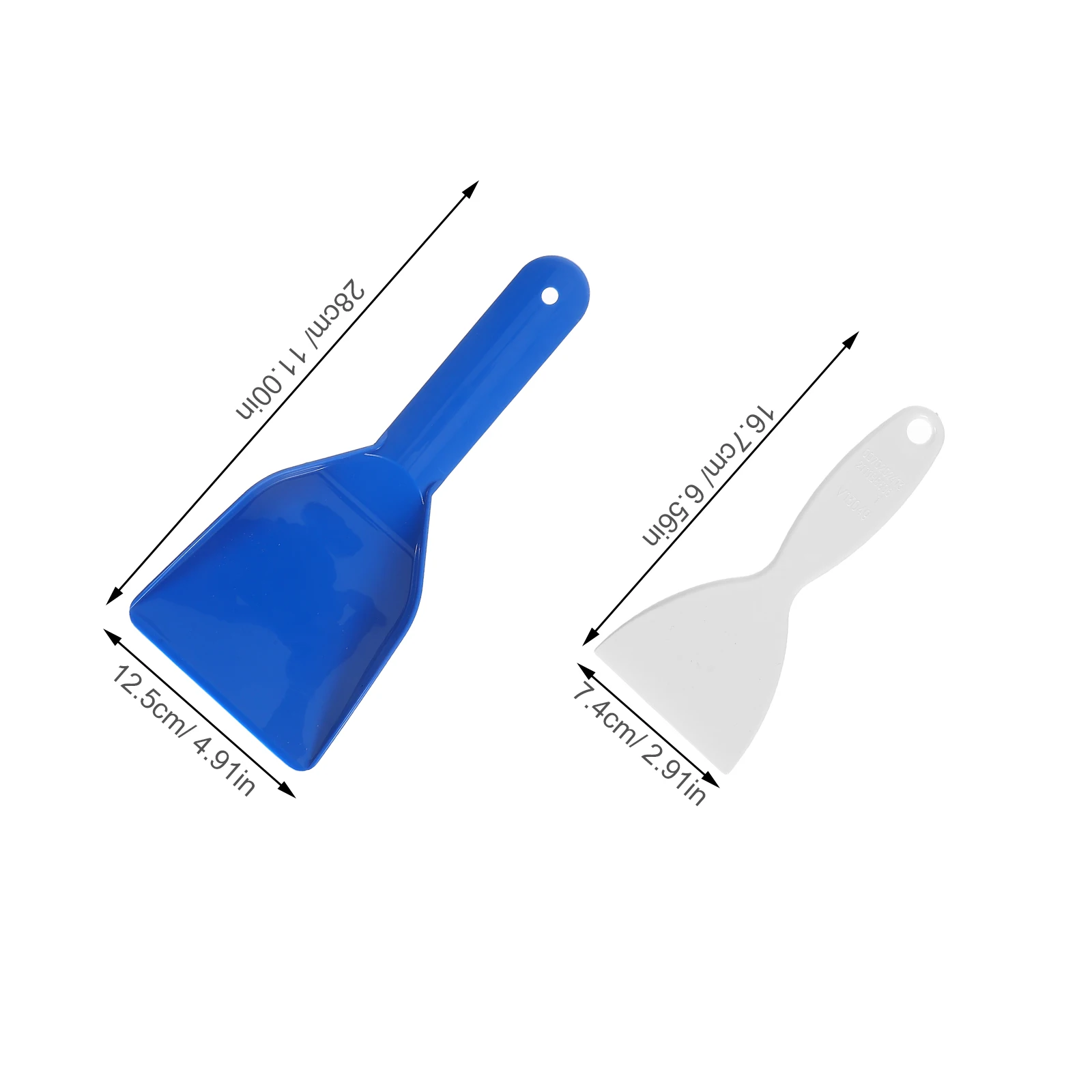 4pcs Plastic Refrigerator Ice Shovel Defroster Scraper Freezer Bins Snow Remover Cleaner Frost Defrosting Tool Handheld Deicing