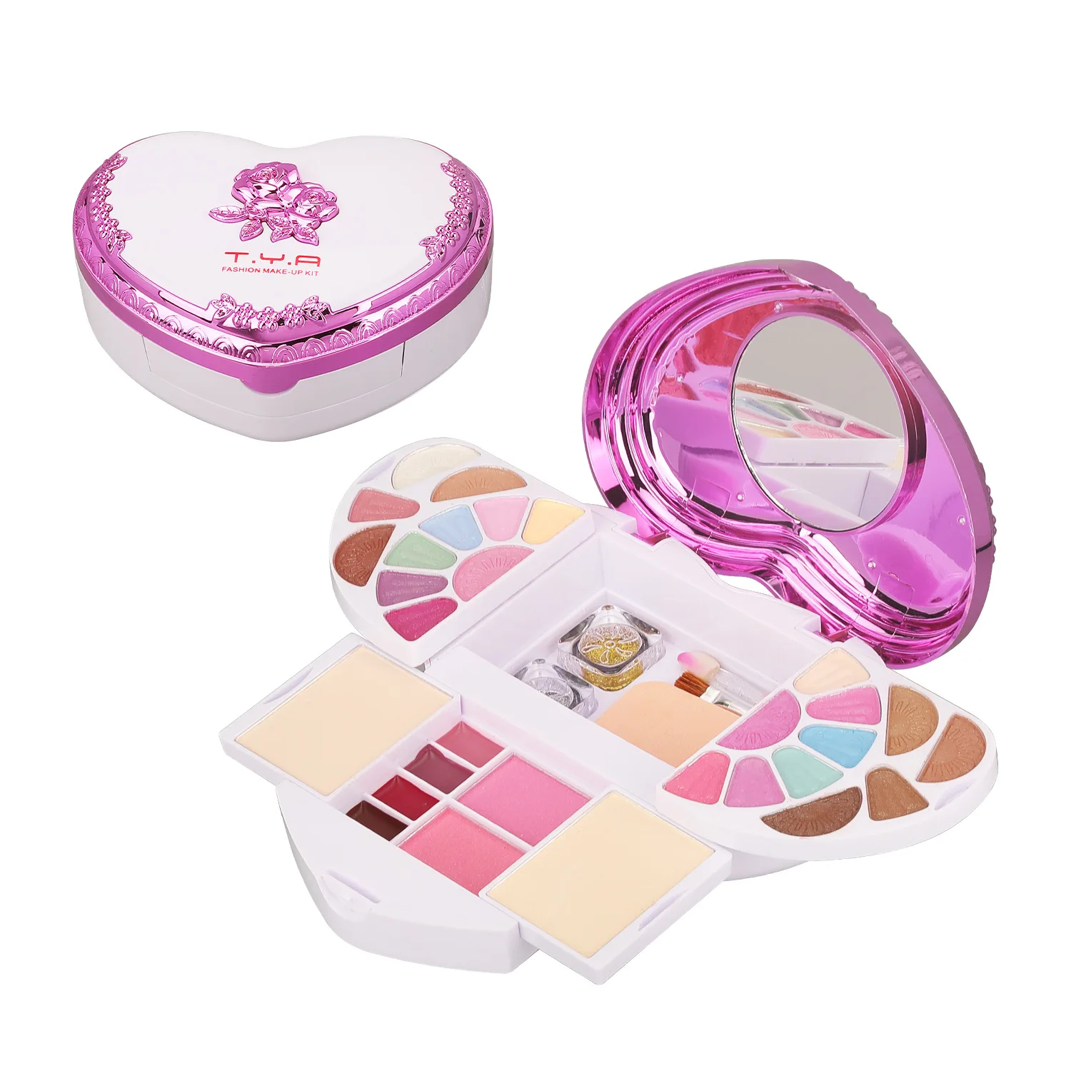 Makeup Gift Sets for Women Full Kits All in One 32 Colors Face Powder Eyeshadow Palette Make up Lip Eye Shadow Highlighter Brush