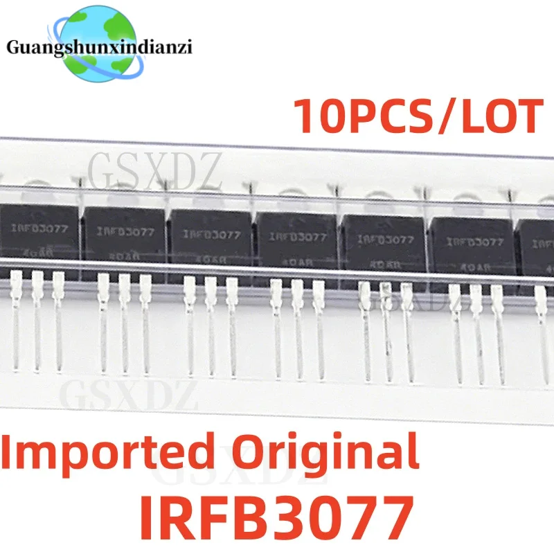 Nuevo Original /10 piezas/lote/ IRFB3077PBF IRFB3077 TO-220 MOSFET importado de 75V/210A de la mejor calidad en stock