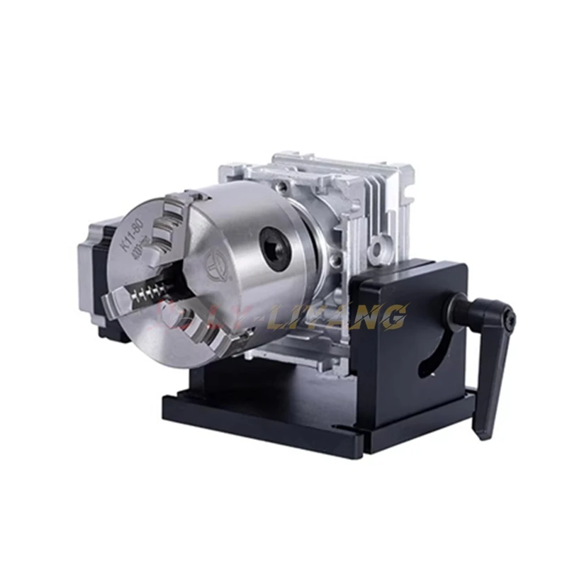 

Automatic Speed-adjustable Rotary Positioning Table 80mm 100mm Chuck with Controller Box for Mold Welding Handheld Laser Welding