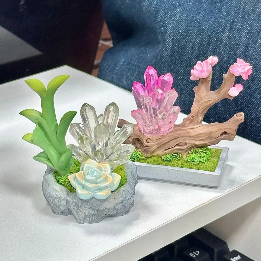 

Серия Crystal Story, слепая коробка, креативный дизайн, загадочная коробка, украшение для рабочего стола, милый игрушечный автомобиль, орнамент-сюрприз, подарок для девочки