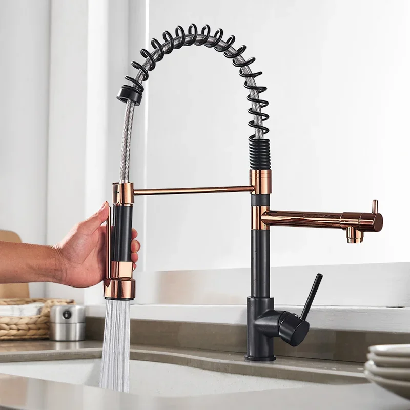 Hot and Cold Water kitchen sink faucet pull down kitchen faucet torneirasgoumet