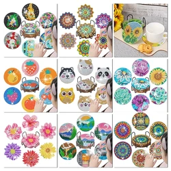 CHENISTORY Diamond Painting Coasters 6pcs 5d Diamond Painting Kits For Adults Kids Beginnerslandscape Diamond Painting Craft