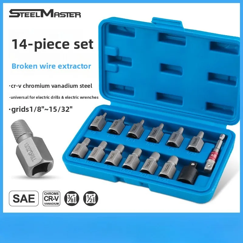 Broken Screw Extractor Tool Universal Broken Screw Removal Cone Tap and Pipe Reverse Thread Extractor
