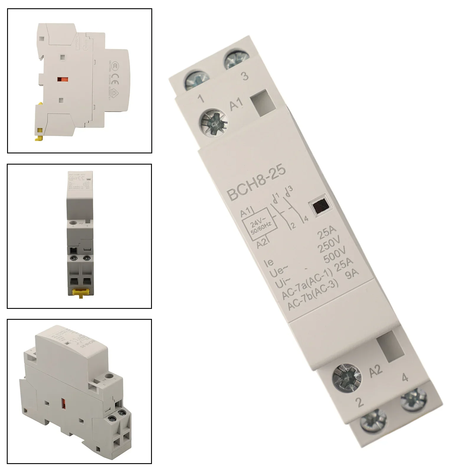 

Beautiful Appearance 24V 25A Contactor 2P 2NO Contactor Compact Size High-quality Insulation Materials No Noise