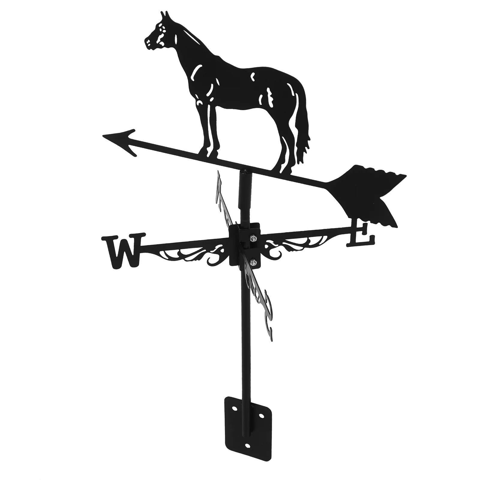 Outdoor Weather Vane for Direction Indicator Stainless Steel Portable Weathervane Iron Roof