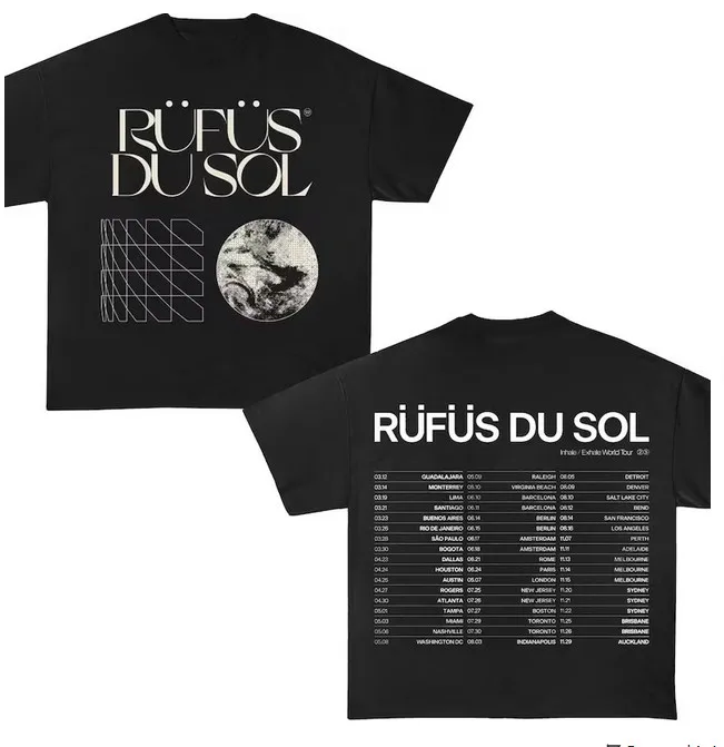 Rufus Du Sol 2025 Tour T-shirt, Rufus Du Sol Concert Vintage T-shirt.