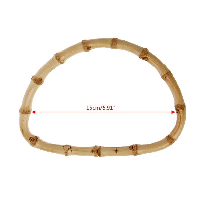 Wooden Bamboo Rattan Handles Purse Handles Handbag Handle for Bag Making,Purse Making,Handle Replacement Bag Handle