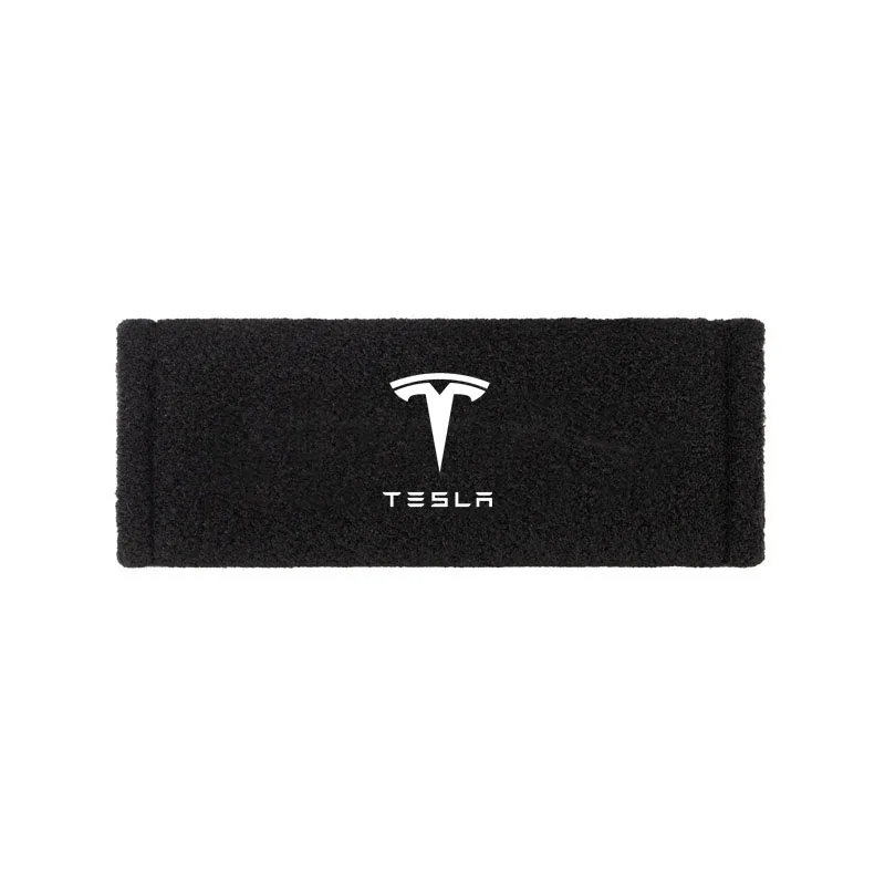 4Pcs Car Door Soft Plush Handle Cover protettiva Tesla Model 3 Model S Model X Model Y Auto Interior Door corrimano Decor Covers