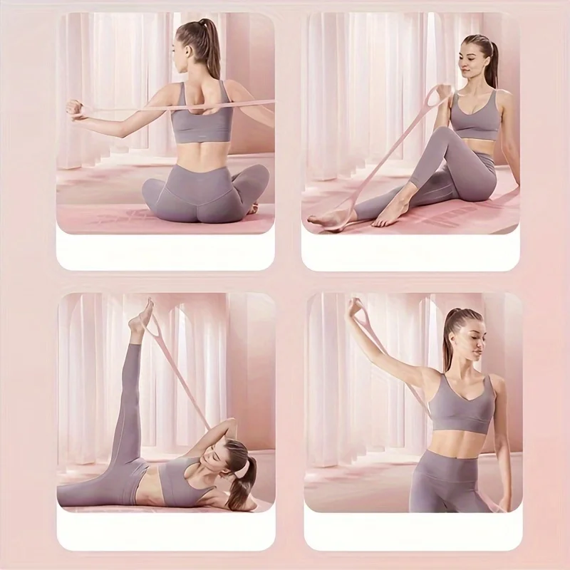 전신 운동을 위한 프리미엄 요가 저항 밴드 등 스트레칭 근력 훈련 및 유연성 운동 내구성