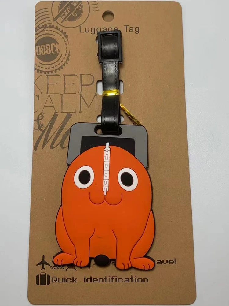 

Lage Tag Chainsaw Man Hita Pawa Devil Man Bofita Baggage Claim Tag для чемодана, сумки, аксессуары, размер 8-0 см