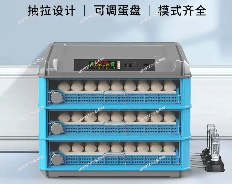 Fully Automatic Hatching Machine 176-500Capacity Egg Incubator 110V/220V/12V Chick Roller Automatic Temperature Humidity Control