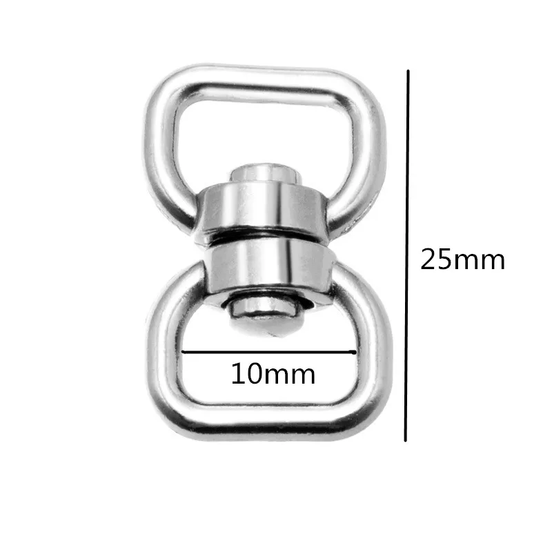 10/20pcs/pack Silver Metal Swivel Hook Clasp Key Chains Keyrings Connectors For Lanyards Paracord Handbag Bag Parts