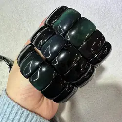 AAANatural Colorful obsidian Stone Bracelet Crystal Reiki Healing High Quality Gemstone Fashion Jewelry Christmas Gift Wholesale