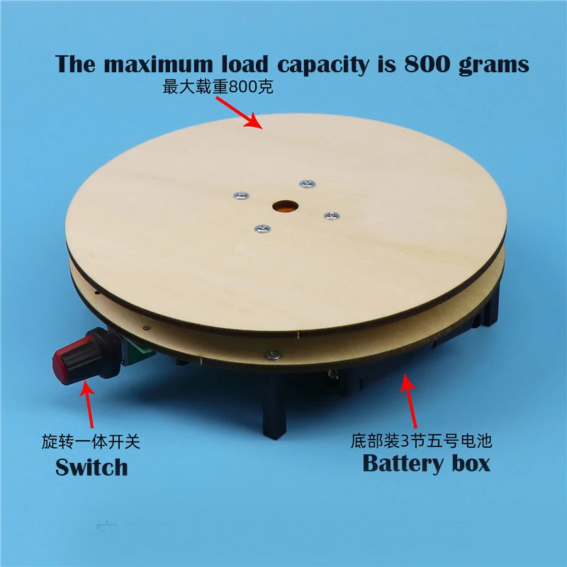 Physics STEM Technology Gadget Kids Science Toys Electric Rotating Display Stand Educational Toys for Children DIY Craft