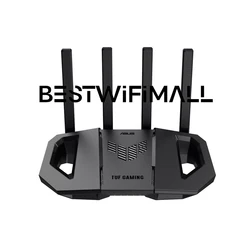 ASUS TUF-BE3600 TUF Gaming BE3600 Dual Band WiFi 7 Router da gioco, dotato di potente Broadcom SoC, AiMesh per Mesh WiFi