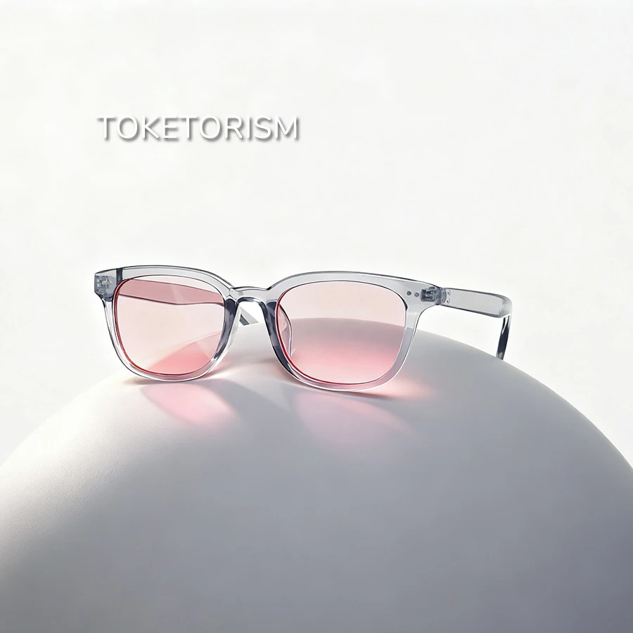 

Toketorism Trendy Eyeglasses UV400 Sunglasses For Women Plastic Square Frames For Men Fashion Sunglass