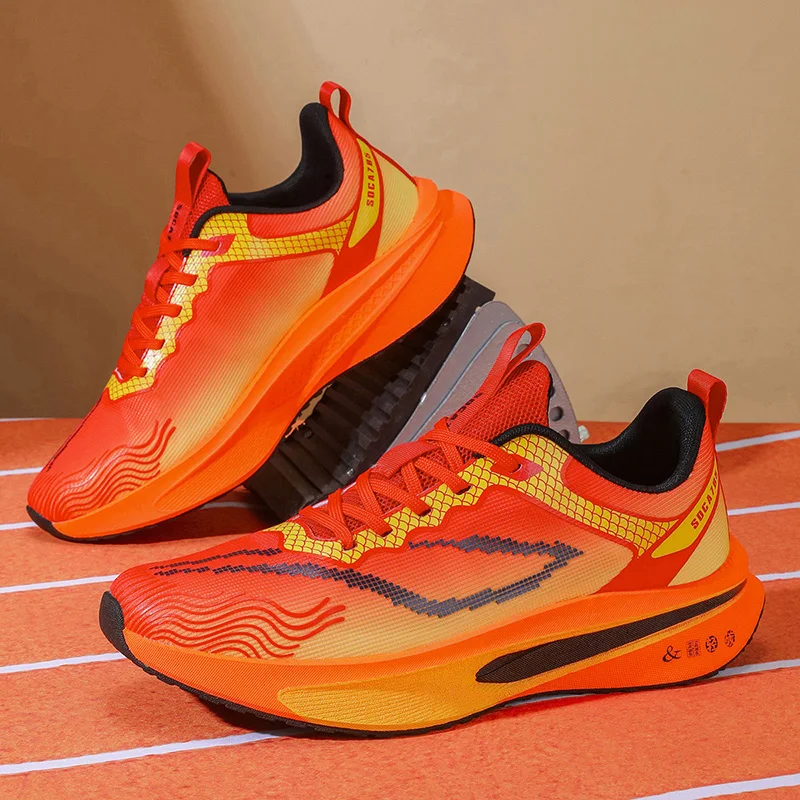 

Mens Summer Jogging Sneakers Full Breathable Mesh Shock Absorb Sole Casual Daily Outdoor Walking Footwears