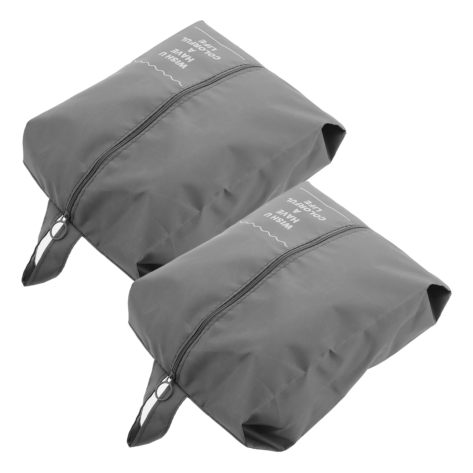 

2pcs Travel Shoe Bags Large Capacity Foldable Waterproof Storage Sneakers Boot Portable Polyester Bags Fitness