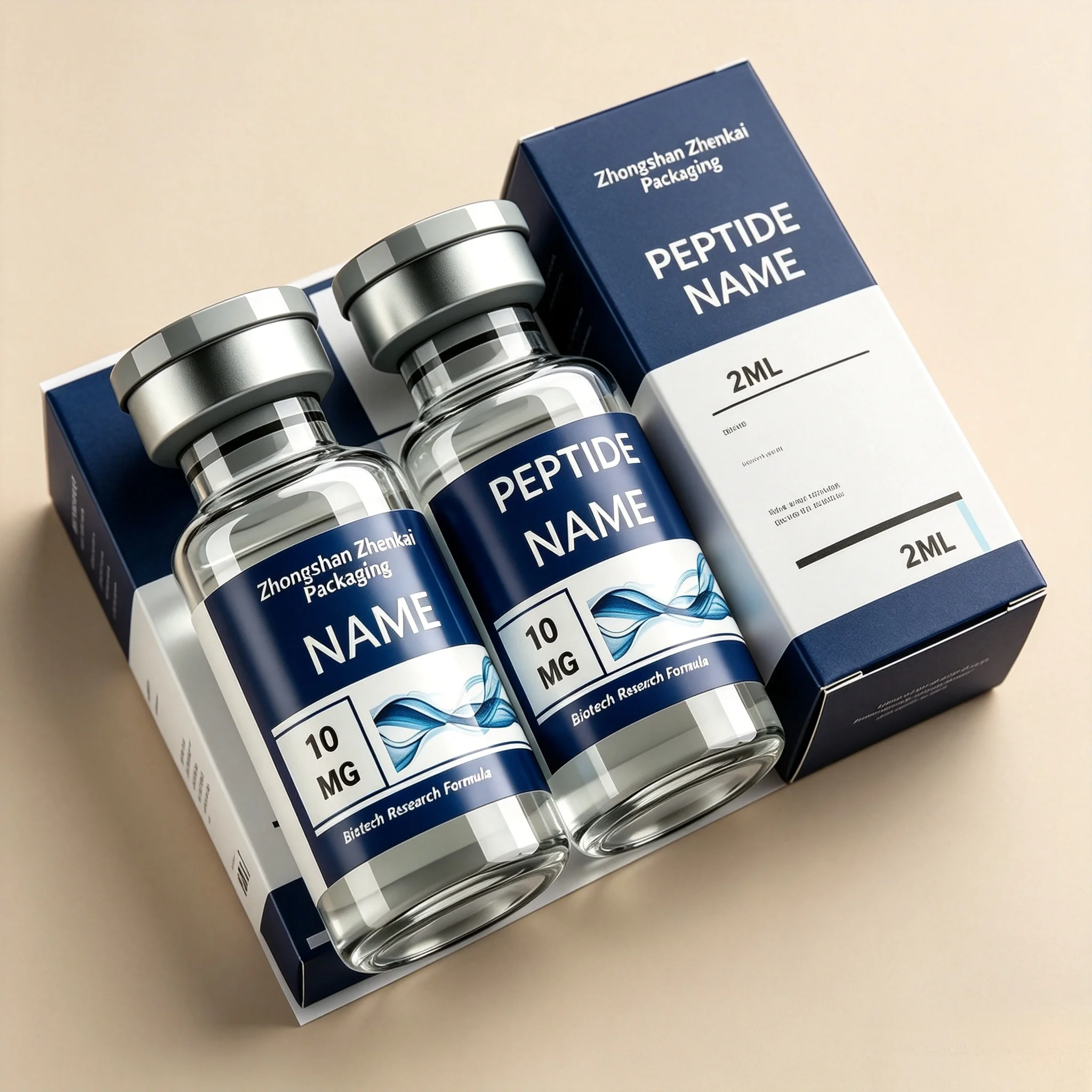 Custom Printed Roll Waterproof Vinyl Tags,Factory Wholesale Logo Labels for MG Serum Vials & Peptide Gift Boxes