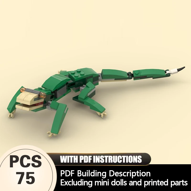 

Creators Animal Series Model MOC Building Bricks Quadruped Reptile Modular Technology Gifts Holiday Assemble Children Toys Suit