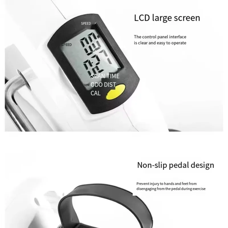Home Under Desk Stationary Motorized Bike Foot Pedal Exerciser Mini Exercise Bike Portable Mini Leg Exercise Pedal Bike view 4