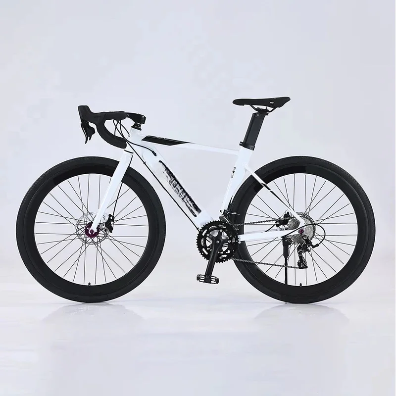 

700C Adult Road Bike — Aluminum Alloy Frame, Disc Brakes, Standard Pedals,-Speed ​​Configuration