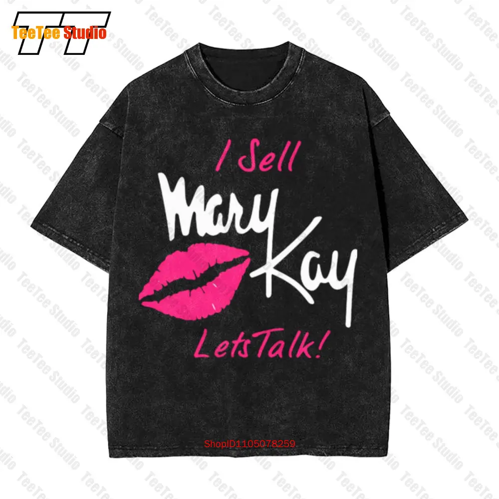 Eu vende Mary Kay vamos falar lábios Camiseta vintage grande RKXZ