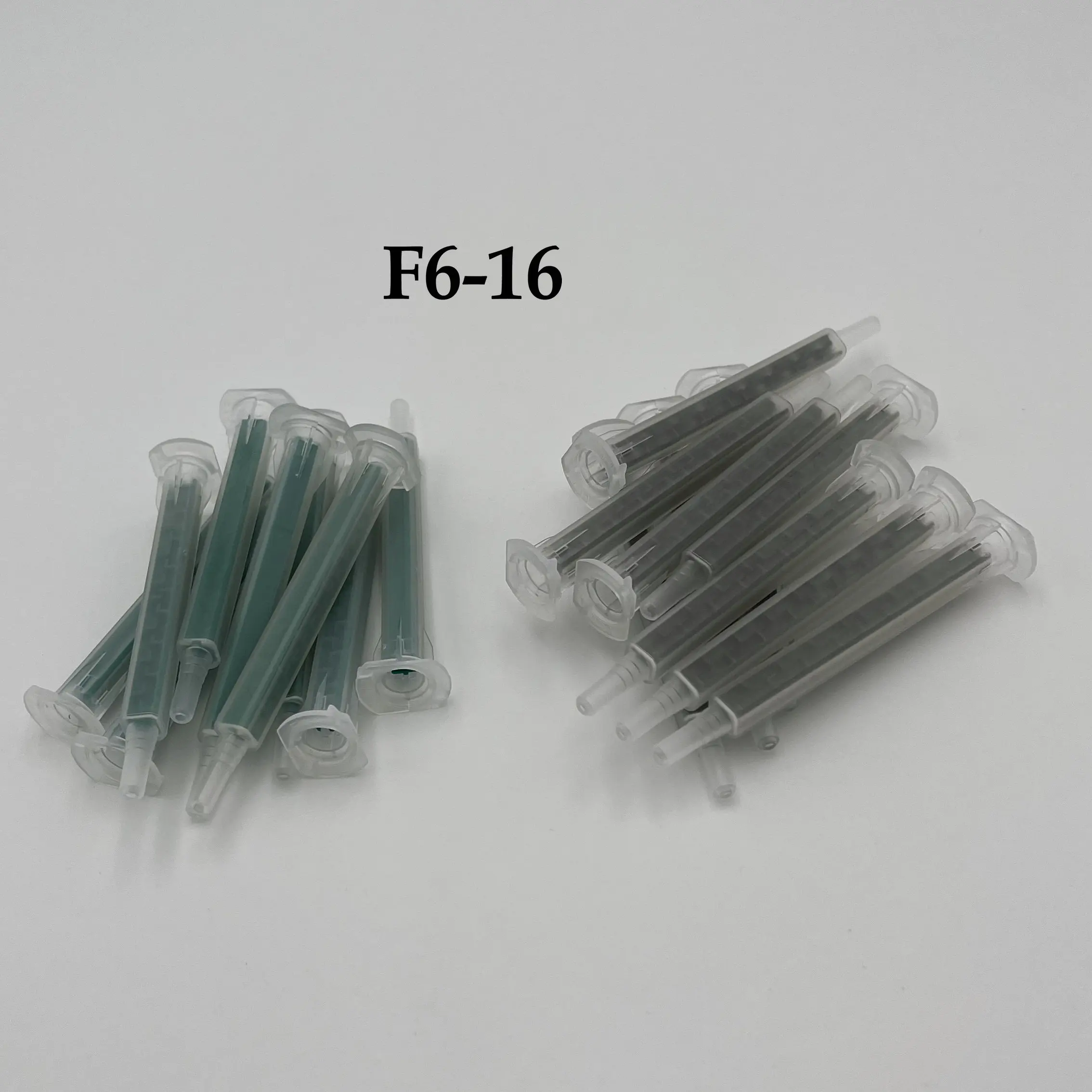 

100PCS Plastic AB Glue Mixed Tube Resin Static Mouth 16 Nozzles F6-16