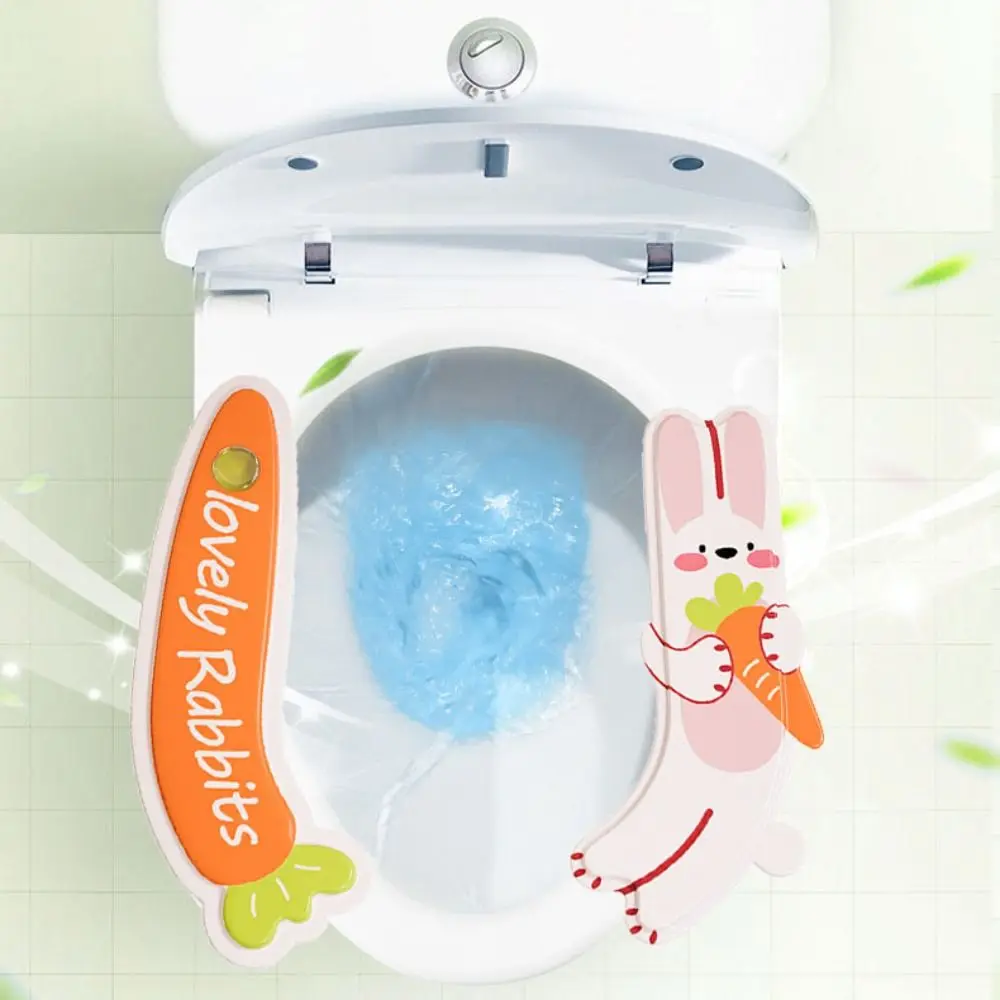 

Cartoon Bunny Pattern Toilet Mat Adhesive Universal Toilet Seat Cover with Fragrance Waterproof Toilet Seat Cushion Bathroom