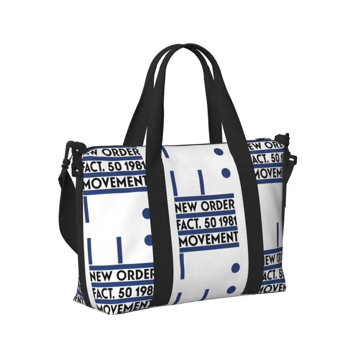 

New Order Movement Beach Travel Bag Large Capacity Tote Bags for Gym Yoga Women Shopping Duffle Shoulder Bag