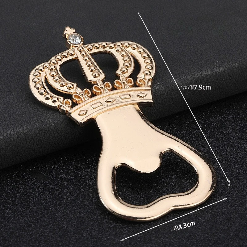 Crown diamond beer bottle opener advertisement wedding anniversary screwdriver