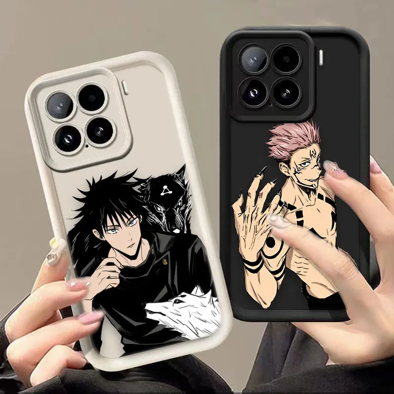 

Jujutsu Kaisen Sukuna Gojo Cover Phone Case For Xiaomi 8 11 12 12T 13 14 14T 15 15T 17 ULTRA LITE PRO MAX Silicone Case Shell