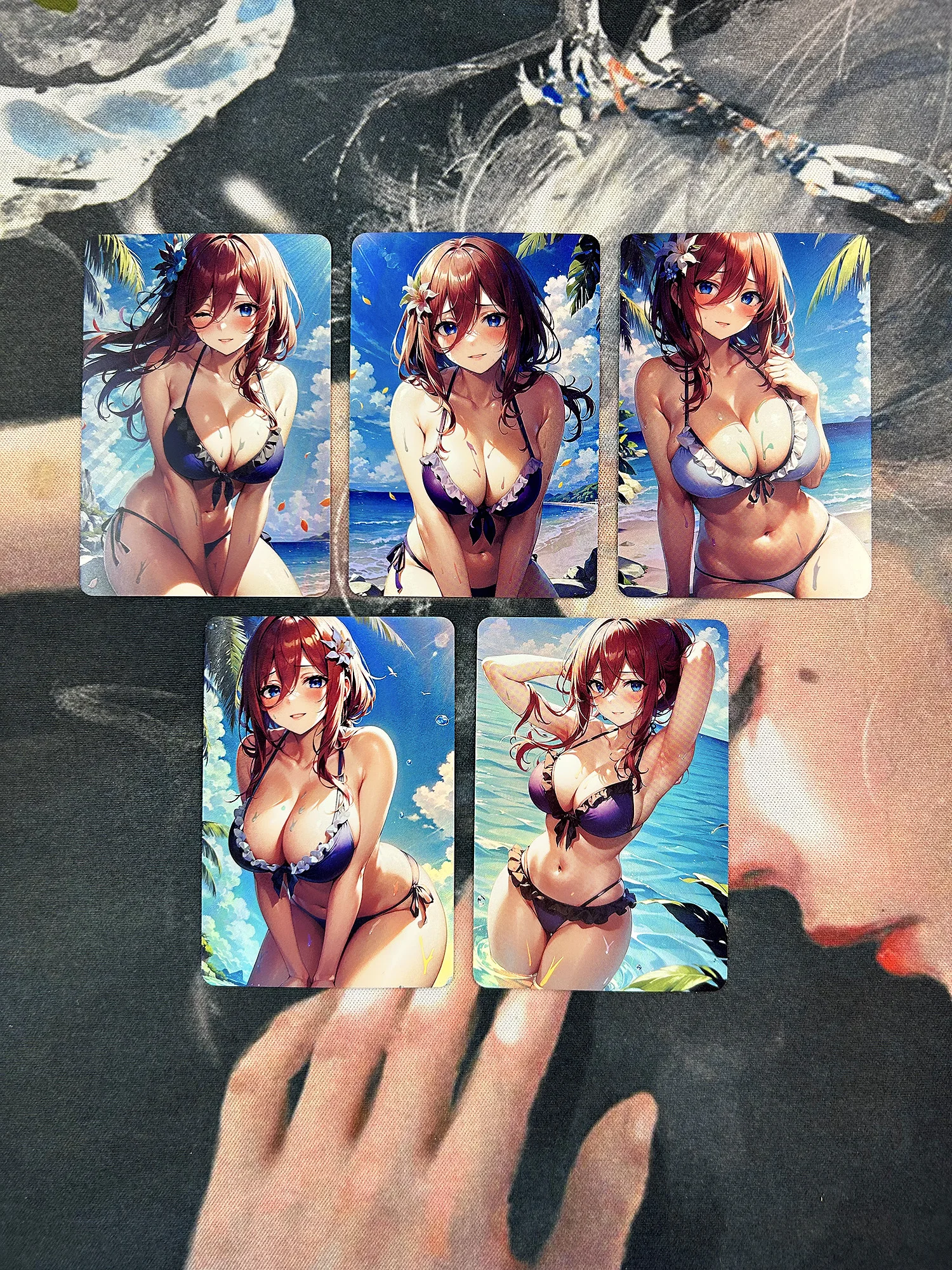 

The Quintessential Quintuplets Nakano Miku Diy Self Control Collect Signature Trading Flash Card Anime Cartoon Original Gift