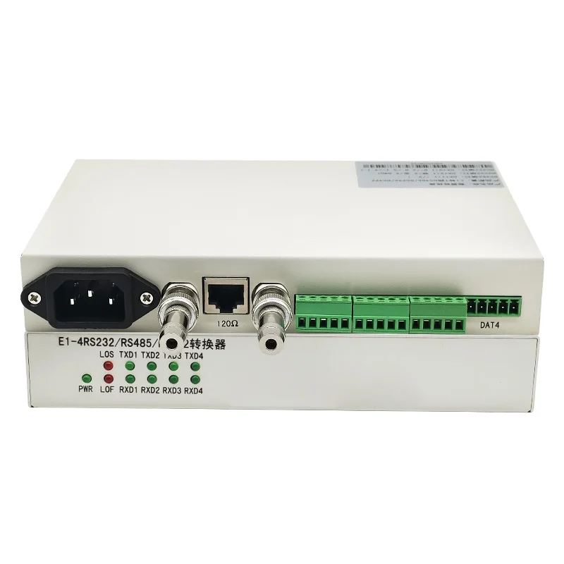 4 Channel RS232 RS485 RS422 to E1 Converter