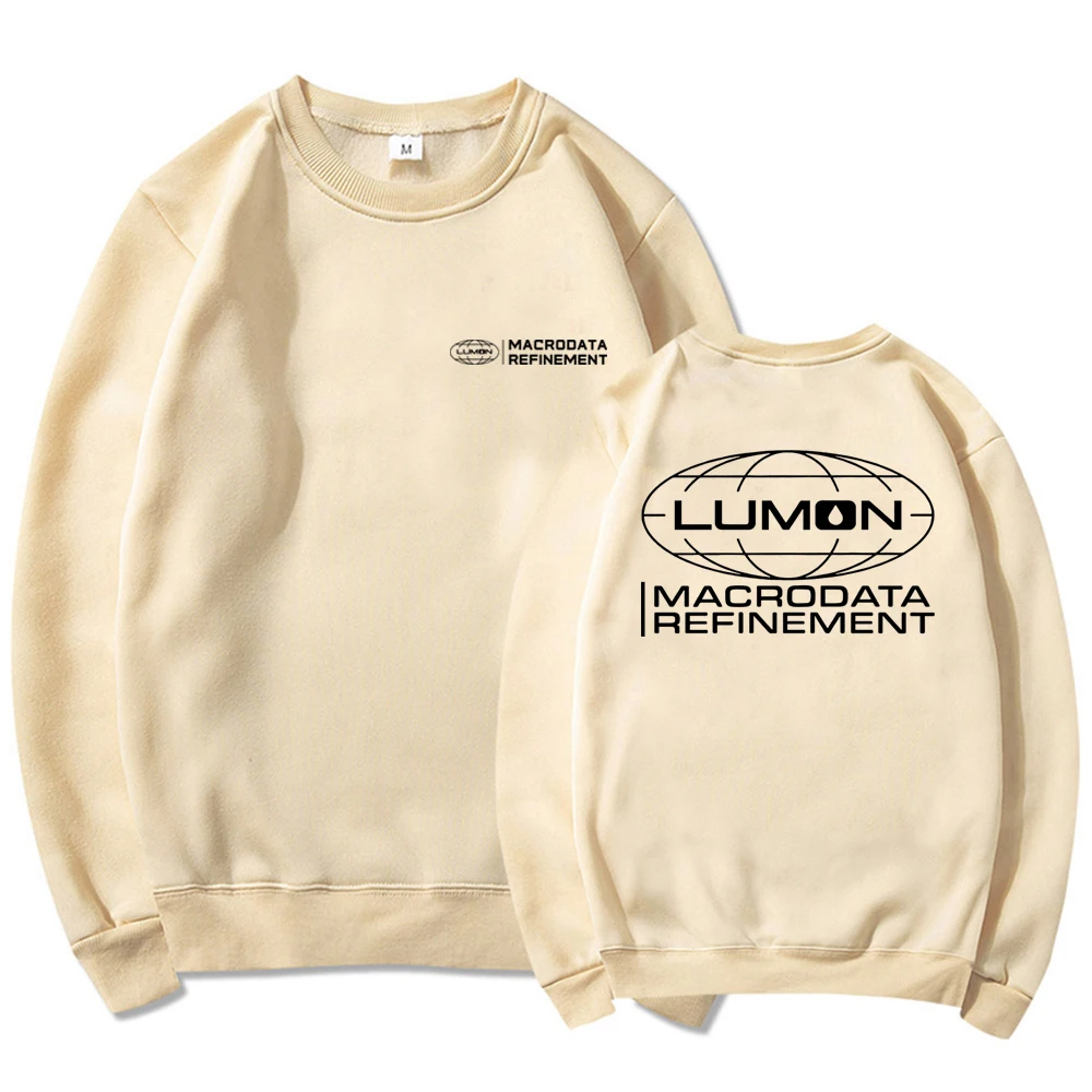 لومون ماكروداتا صقل البلوز قطع الوجهين هوديس للجنسين طويلة الأكمام Crewneck بلوزات برنامج تلفزيوني عاشق هدية