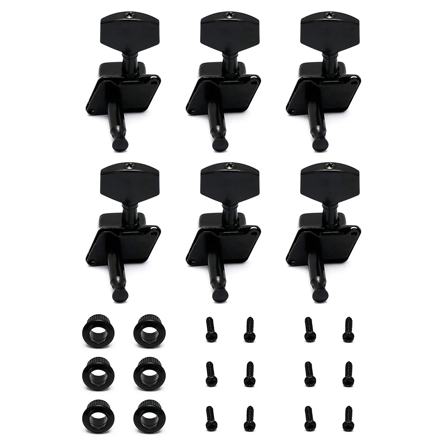 6Pcs String Tuning Pegs Machine Heads Tuners Right Hand Electric Acoustic Guitar Parts Replacement