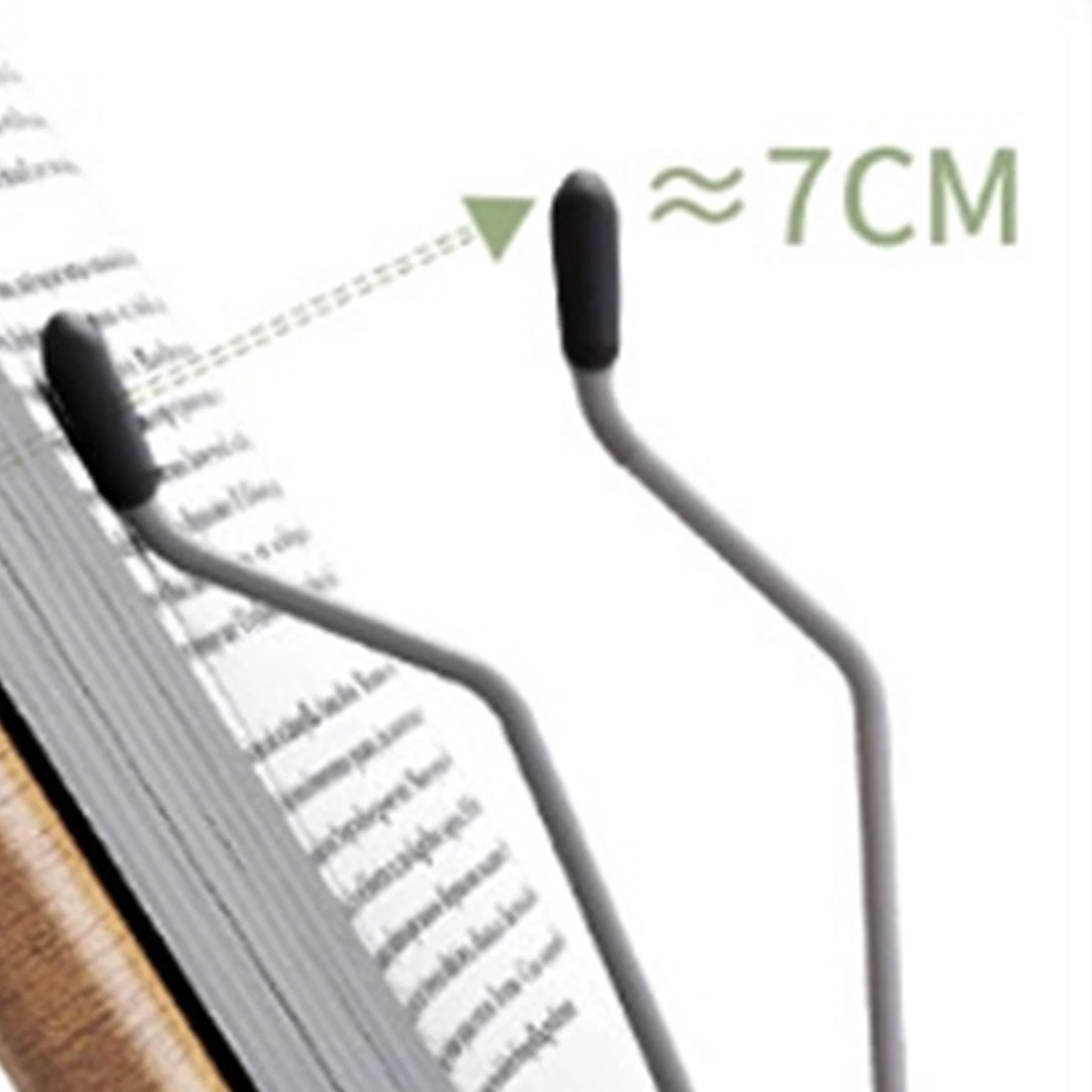 Foldable Cookbook Stand with Elastic Page Clips Reading Books Holder for Cookbooks Textbooks Recipes Tablets & Laptops