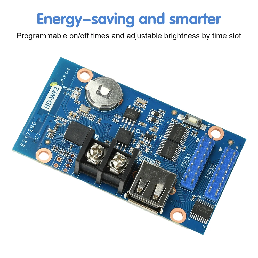 DC 4.2-5.5V HD-WF2 ワイヤレス LED コントローラー P4 P5 RGB パネル用屋内カラフルなドアディスプレイ電子キット