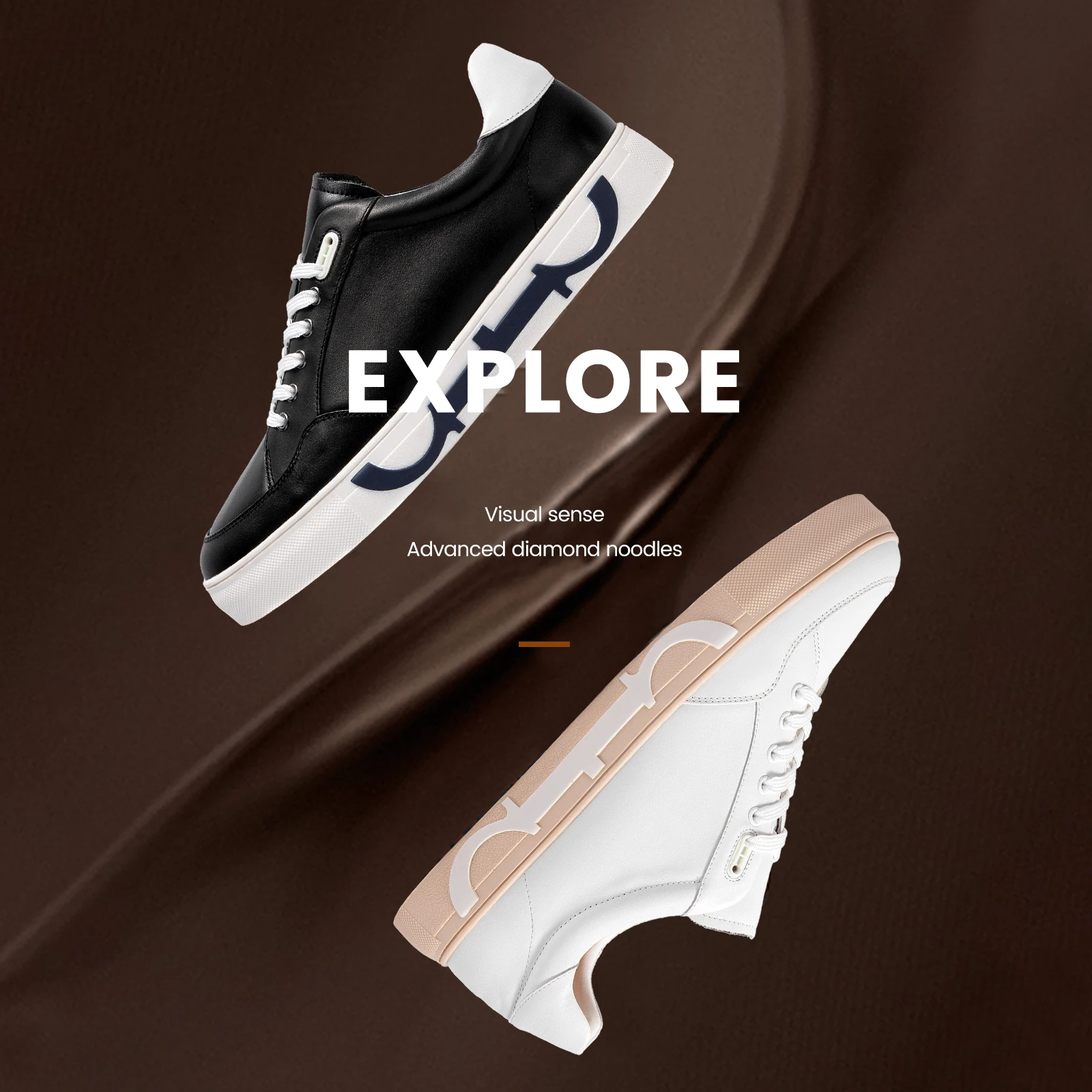Classic Minimalist Design Versatile Men's Casual Shoes Solid Colour Scheme Lightweight and Comfortable